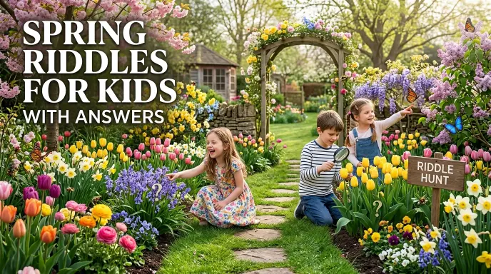 Spring Riddles for Kids with Answers