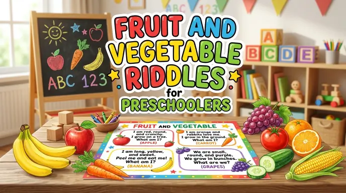 Fruit and Vegetable Riddles for Preschoolers