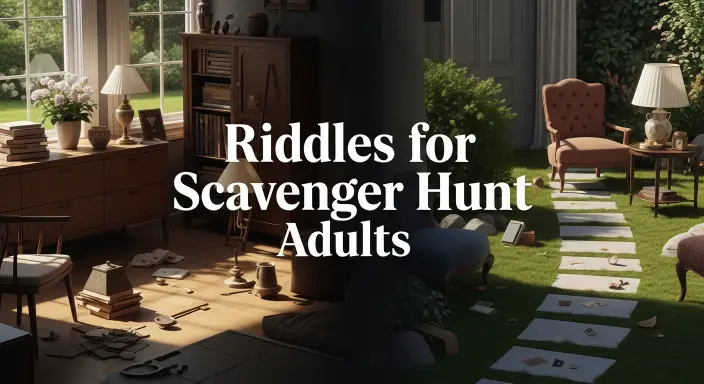 Riddles for Scavenger Hunt Adults