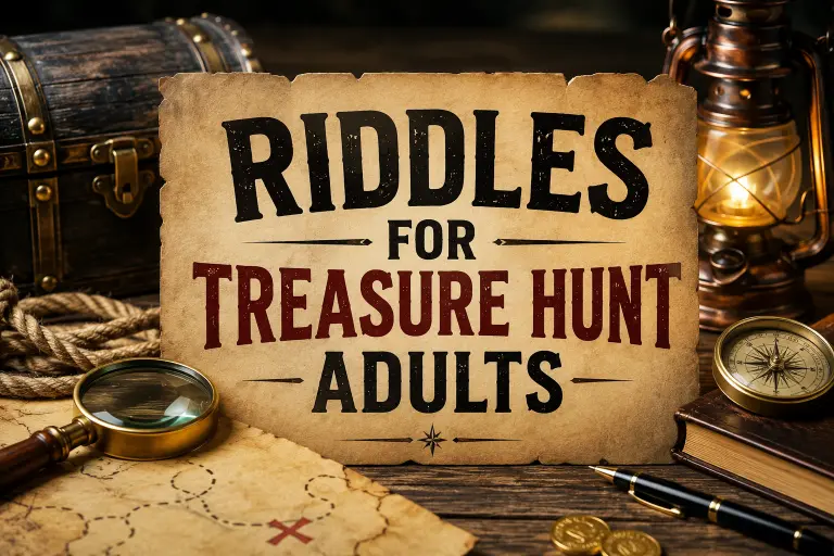 Riddles for Treasure Hunt Adults