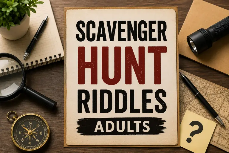 Scavenger Hunt Riddles Adults