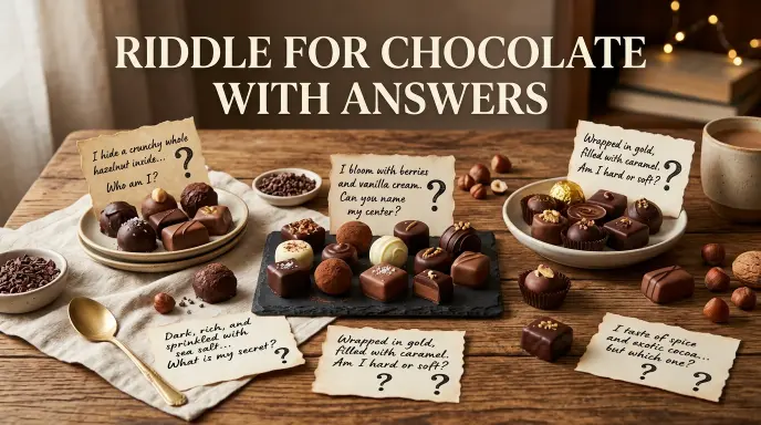 Riddle for Chocolate with Answers