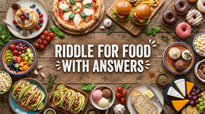 Riddle for Food with Answers