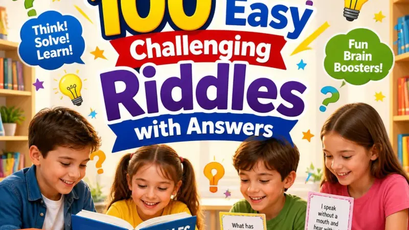 100 Easy Challenging Riddles with Answers