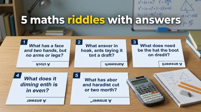 5 Maths Riddles with Answers