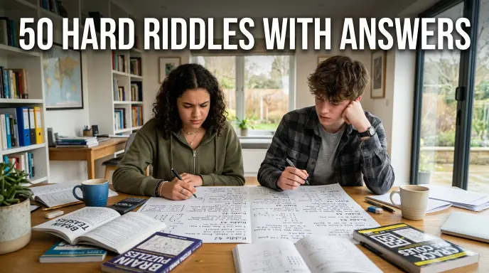 50 Hard Riddles with Answers