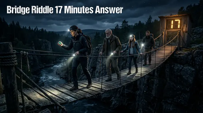 Bridge Riddle 17 Minutes Answer
