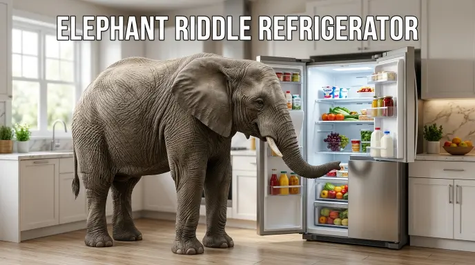  Elephant Riddle Refrigerator