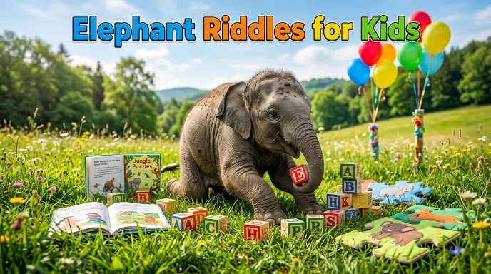  Elephant Riddles for Kids