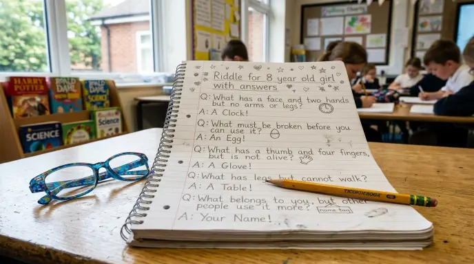 Riddle for 8 year old girl with answers