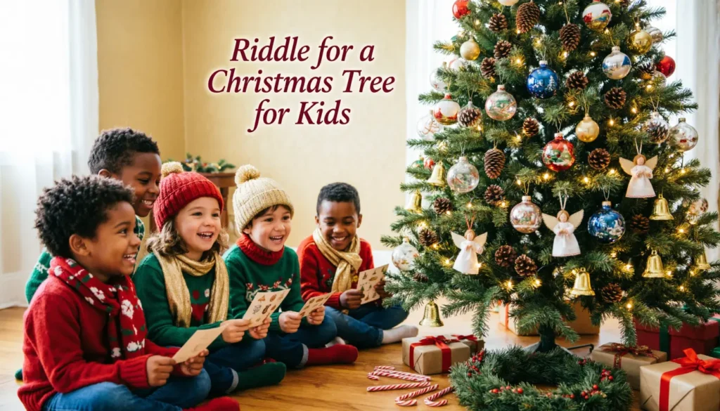 Riddle for a Christmas Tree for Kids