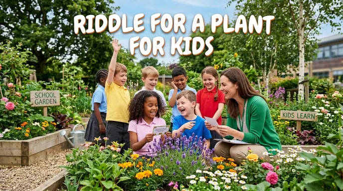 Riddle for A Plant for Kids