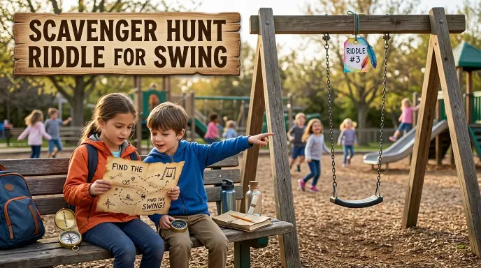 Scavenger Hunt Riddle for Swing