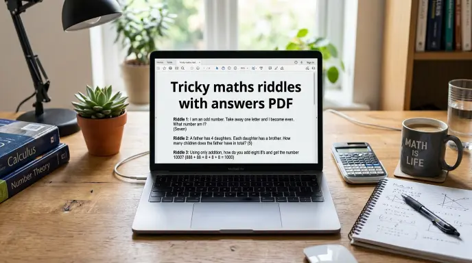Tricky Maths Riddles with Answers PDF