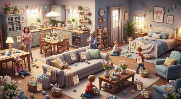 Easter Egg Hunt Riddles for Around the House