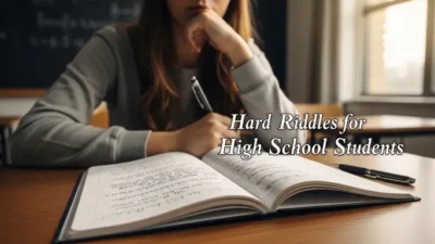Hard Riddles for High School Students