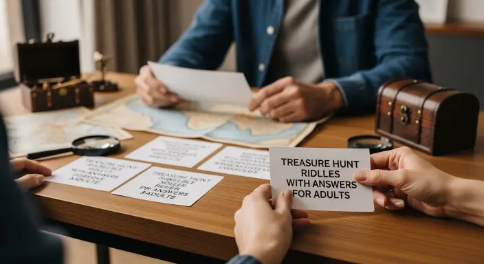 Treasure Hunt Riddles with Answers for Adults