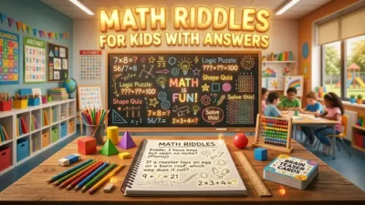 Math Riddles for Kids with Answers